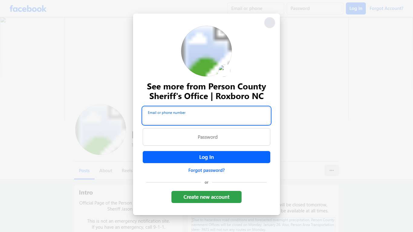 Person County Sheriff's Office Roxboro NC Facebook